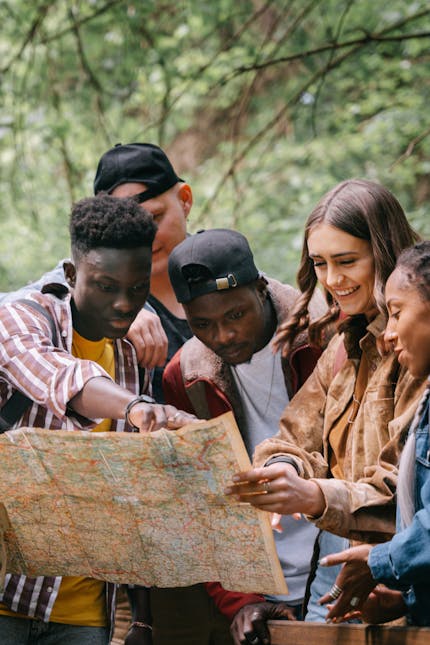 Why Is Hiking Good For You? - Group looking at a map