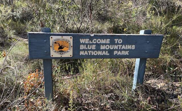 Hiking Adventure For 17 July 2024 - Blue Mountains National Park Sign