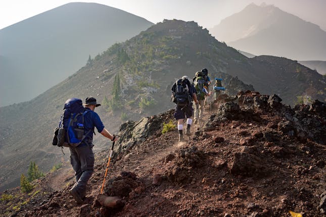 10 Rules For Hiking Safety - Hikers on a mountain