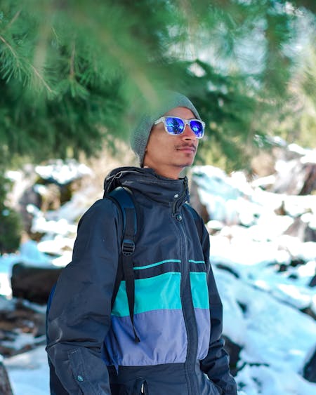 How To Hike In Winter - Hiker in warm gear
