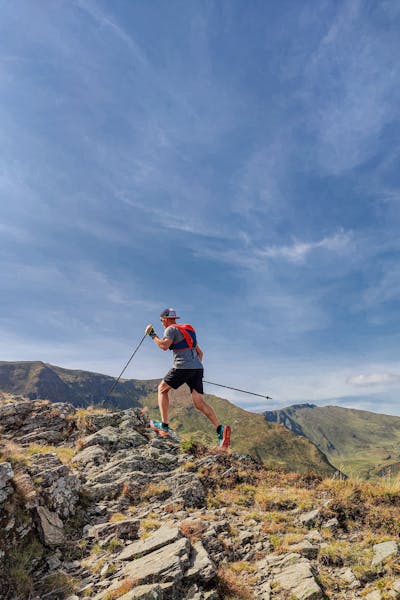 How To Hike On Rocky Terrain Safely - Hiker on rocky terrain